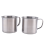 Camping Cookware Set,Stainless Steel Pot, Portable Outdoor Tableware Set, Foldable and Stackable Pot Set 4