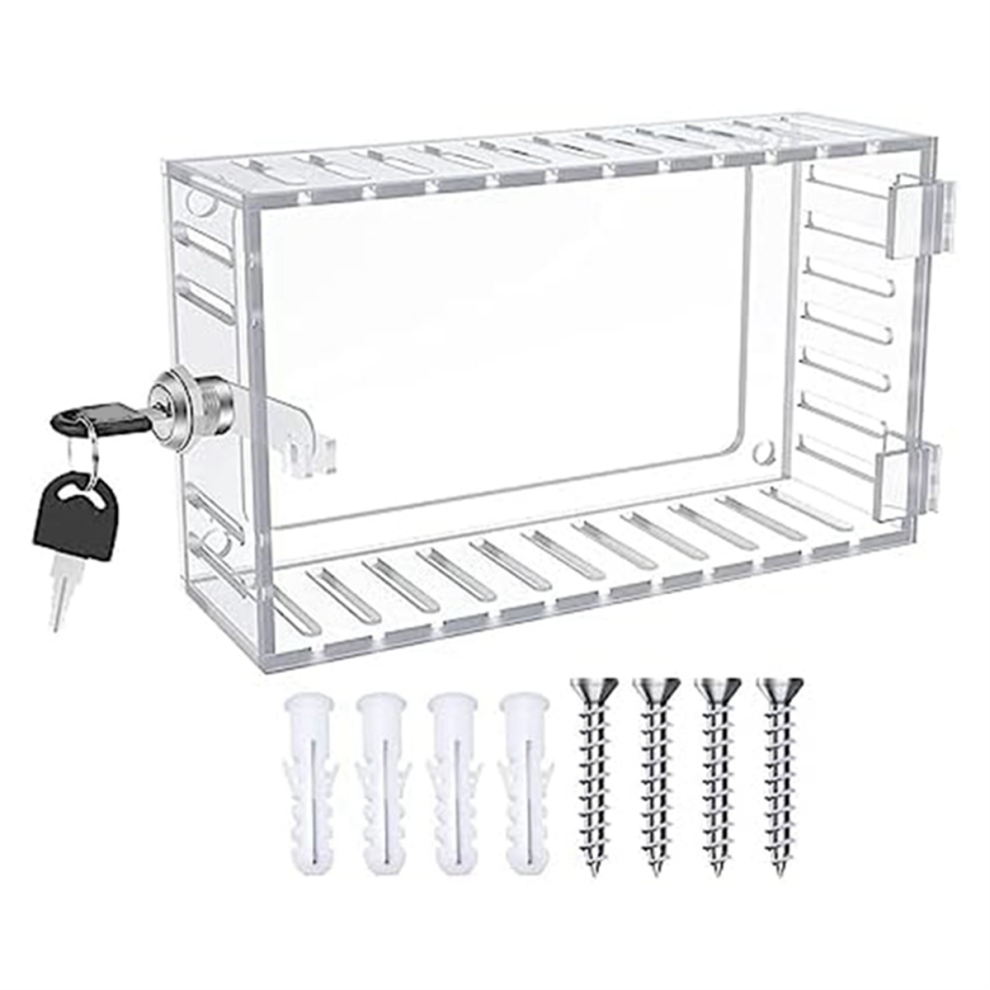Universal Thermostat Guard With Lock Combination Box Transparent Acrylic Safety 4852799947907