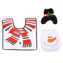 Weihnachts-Toilettensitzbezug, Dekorationen, Badezimmerdekor, inklusive Bezug, Teppiche, Tank