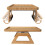 Sofa Armrest Clip Tray Portable Table Side for Cupcake Coffee dark Brown 3
