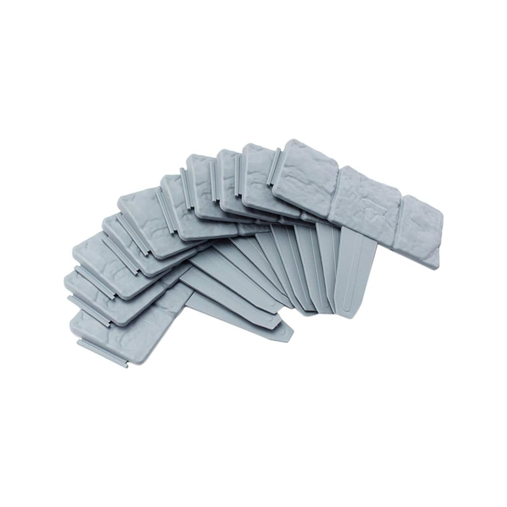 Garden Landscape Edging Borders No Dig,20 Pcs 16 Ft Lawn For Landscaping,Plastic Fencing Border 4852799954134