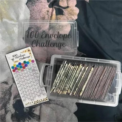 100 Envelope Challenge Box Set Easy and Fun Way to Save 10,000, Envelopes Money Saving 2