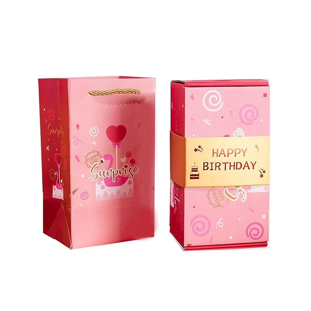 Explodierende Geschenkbox, Geld-Up-ÜBerraschungs-Geburtstagsstreich-Box, Rolle FüR Bargeldgeschenk, Chinesischer Roter Umschlag B-image