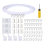 5 Metre Bendable Ceiling Curtain Rail, Flexible Accessories, Curved Rail 1