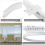 5 Metre Bendable Ceiling Curtain Rail, Flexible Accessories, Curved Rail 2