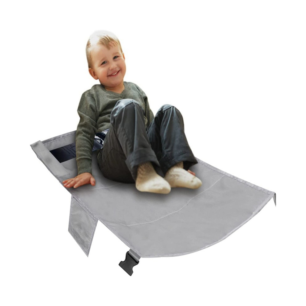 Exogio Airplane Footrest For Kids-Portable Toddler Travel Foot Hammock Seats Extender Leg Rest Children (Black)