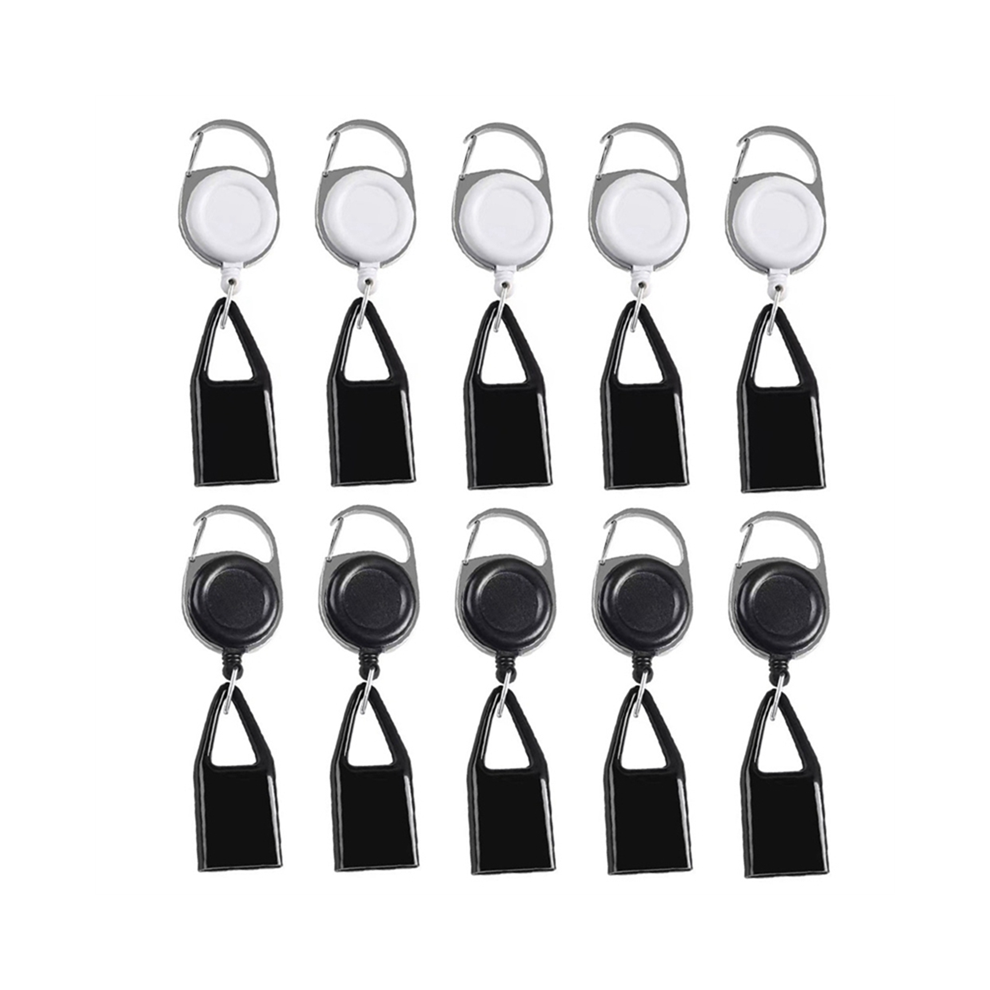 Exogio 10Pcs Silicone Lighter Holder Sleeve Clip Protective Cover Smoking Accessories With Retractable Keychain