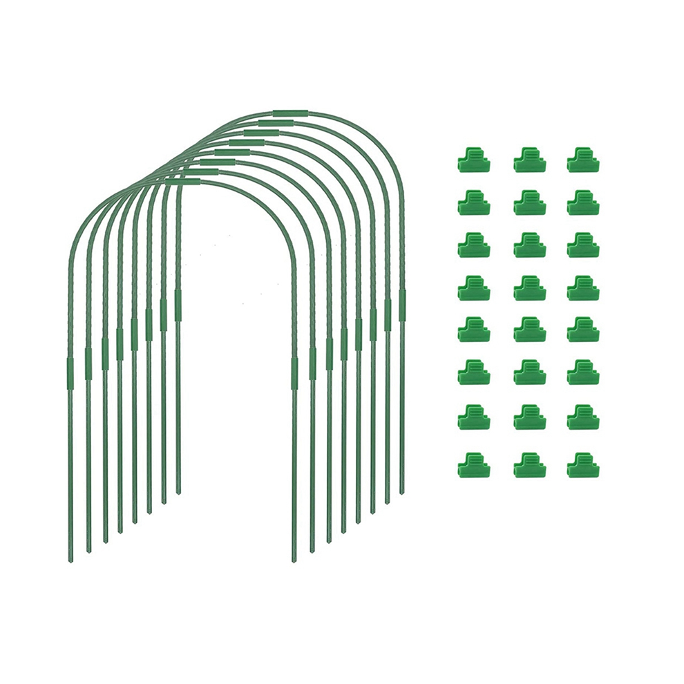 GewäChshaus-Ringe, Wachstumstunnel, Rostfreier, Kunststoffbeschichteter StahlstüTzrahmen FüR Hochbeete-image