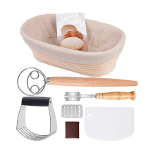 1 cestino ovale per la fermentazione del pane, con accessori per impastatrice per farina, utilizzato per utensili da cucina