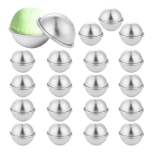 40 Pieces 20 Set DIY Metal Bath Ball Mold for Crafting Making Supplies 4.5X2cm