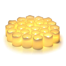 Flameless Wishing Candles, 24 Candles With Batteries, Suitable for Halloween and Christmas Decorate