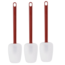 Confezione da 3 spatole in silicone resistenti al calore, spatola, gomma da 10 pollici, uso cucina B