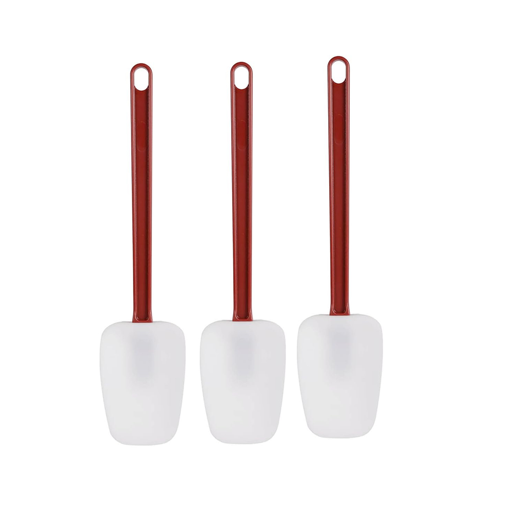 3Pack Spatulas Silicone Heat Resistant, Spatula Rubber 10 Inches, Kitchen Use B Exogio
