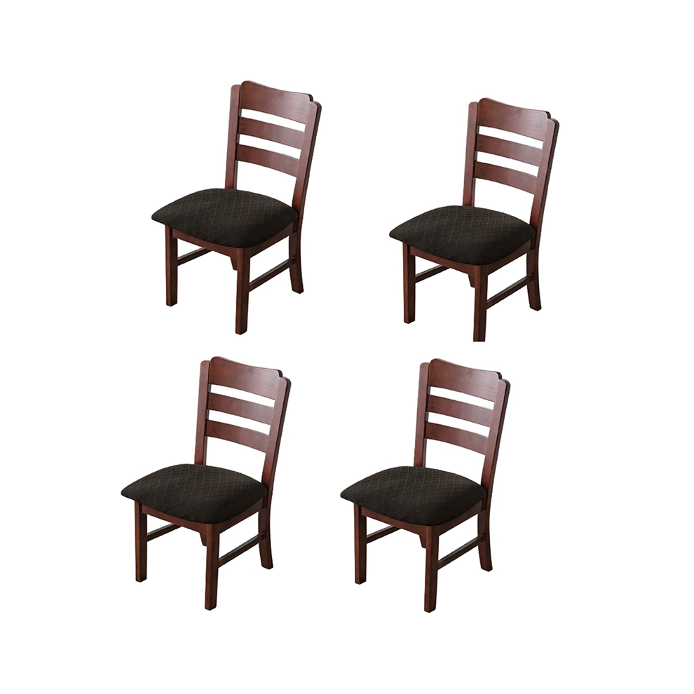 Removable Washable Stretch Jacquard Chair Seat Covers Anti-Dust Dining Room Cushion Slipcovers 4852799964393