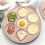 Frying Mould Seven-Hole Breakfast Pan Animal Face Multi-Function Wheel Pancake Small Egg Dumpling 3
