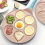 Frying Mould Seven-Hole Breakfast Pan Animal Face Multi-Function Wheel Pancake Small Egg Dumpling 2
