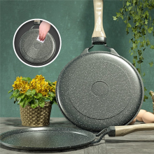 20cm Stone Frying Pan Non-Stick Cast Iron Pancake Omelet Pot for Gas Stove Induction Cooker Kitchen Cookware