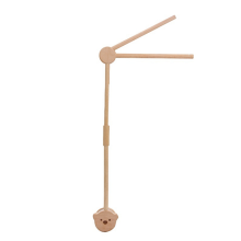 Neugeborenen Holz Bett Glocke Halterung Set Mobile Hängen Rasseln Spielzeug Aufhänger Baby Krippe Spielzeug Halter Arm