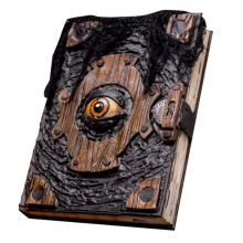 Book of the Halloween Decor Realistic Necronomicon Witch Decoration Handmade Black Spellbook Spooky Seasonal Prop