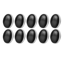 10 pesas magnéticas para cortinas, color negro.