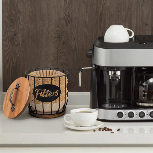 Portafiltro per caffè, contenitore e dispenser per accessori da bar 1