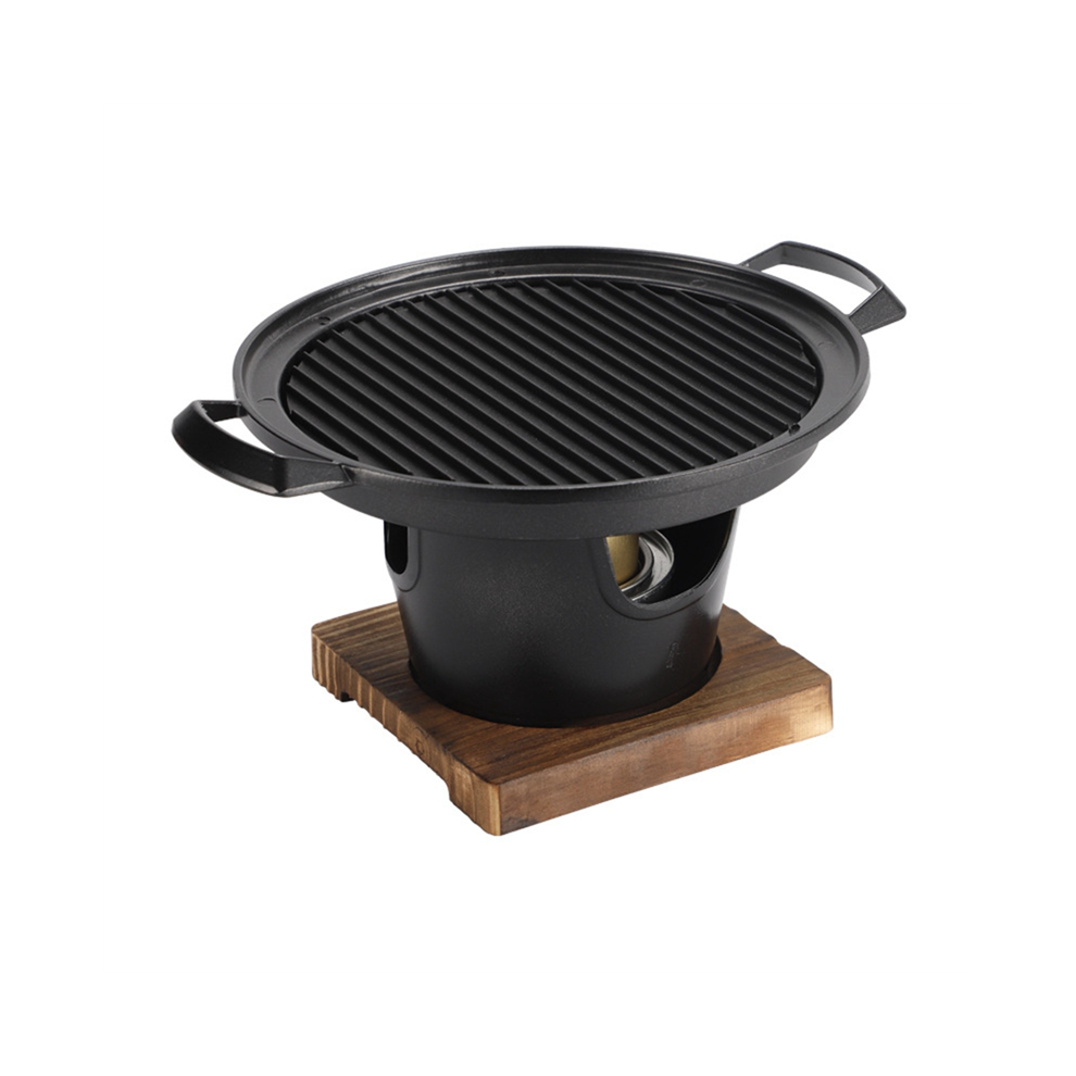 Barbecue coréen au charbon de bois en acier inoxydable, antiadhésif, pour la maison, la cuisine, l'extérieur et le jardin