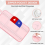 Pack, Adjustable Reusable Pack Wrap Elastic Strap Machine Washable Anti Oil Leak-Pink 10
