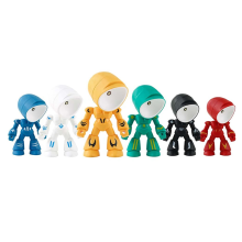 Lot de 6 mini-robots LED pour chambre d'enfant, veilleuse décorative pour chambre d'enfant