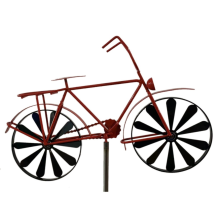 Windspiel aus Eisen, 130 cm hohe Fahrradspinner, Dekoration für Fahrradpfähle, Gartendekoration für Terrasse, Rasen, Bauernhof, Hinterhof