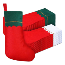 36 Pcs Christmas Stockings Party Favors Xmas Decoration Rustic Santa Stocking for Holidays