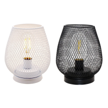 Linterna LED de jaula de metal con batería, ideal para bodas, fiestas, patios y eventos nocturnos.
