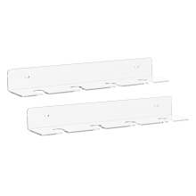 Estantes de almacenamiento de pared para copas de vino, de acrílico transparente, para debajo del gabinete, estante de cocina integrado