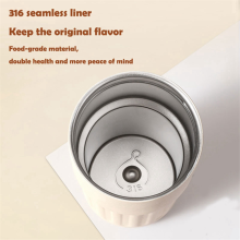 Edelstahl-Kaffeetasse, intelligente LED-Temperaturanzeige, Wasserflasche, tragbar, auslaufsicher, Isolierbecher,