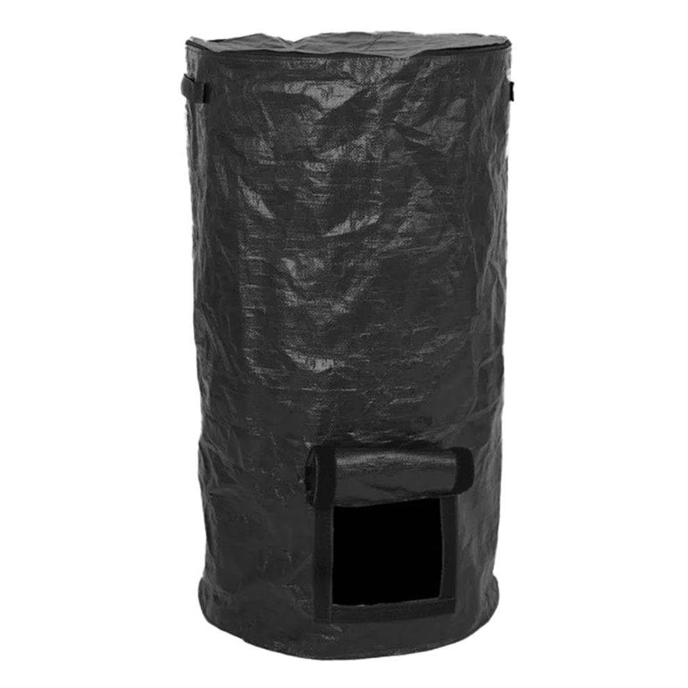 Garden Yard Compost Bag With Lid Waste Sacks Composter 34 Gallon Ferment Manure Collector 4852799990255