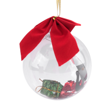 Christmas Ornament Ball Xmas Tree Decorations Clear Bauble House Hanging Exquisite Gift-Black Cats