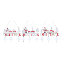 Wooden Christmas Hanging Pendants -Santa-Claus Merry Christmas-Decoration for Home Xmas Tree Ornaments