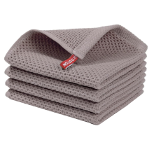 Küchen-Geschirrtücher aus 100 % Baumwolle mit Waffelmuster, ultraweich, saugfähig, schnelltrocknend, Braun