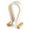 Support de casque en cuir en forme de U, support de table pour écouteurs de jeu PC, support d'étagère, blanc crème 7