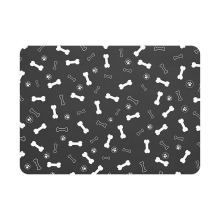 Alfombrilla absorbente para comida de mascotas, para perros, para perros y agua, sin manchas, dispensador de agua de secado rápido, 40 x 60 cm, A