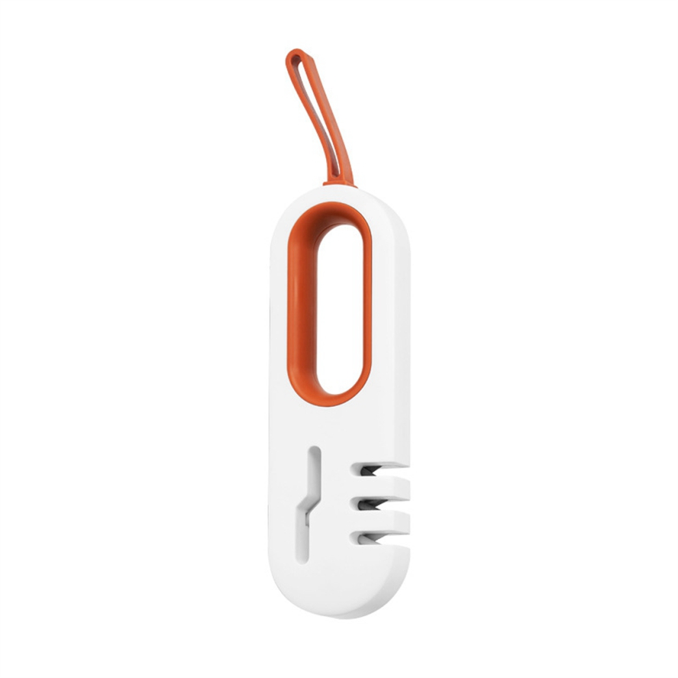 Knife Sharpener,4 In 1,Kitchen Blade And Scissors Sharpening Tool,Professional 4-Stage Accessories,White 4852799993102