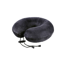1Pc Natural Latex Neck Pillow U Shaped Case White Throw for Bed Plane Dark Gray