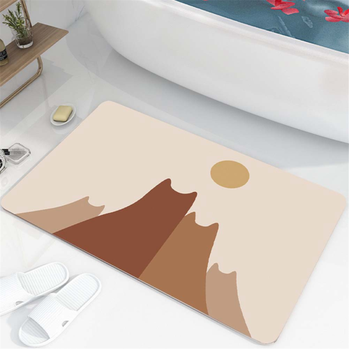 Bath Mat, Diatomaceous Earth, Earth Soft, Quick Drying, Kitchen Water Absorbent 2