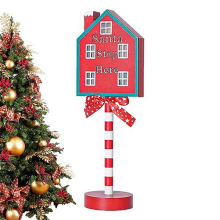Christmas LED Light Vertical Signs with for Lamp Desk Sign Stop Ornament Desktop C