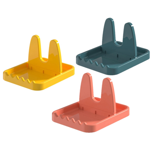 3Pcs Foldable Pot Lid Rack Spoon Holder Stand Pan Cover Shelf Tableware Storage Kitchen Organizer
