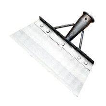 Pala de limpieza cuadrada de acero al manganeso, plana (no incluye palo), para bordes de césped y eliminación de malezas, 30 cm