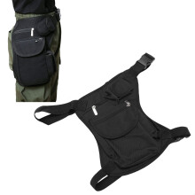 Beintasche mit verstellbaren Riemen aus Canvas, Motorradtasche, Radfahren, Oberschenkelbeutel, Gürteltasche für Outdoor-Wanderungen, Reisen