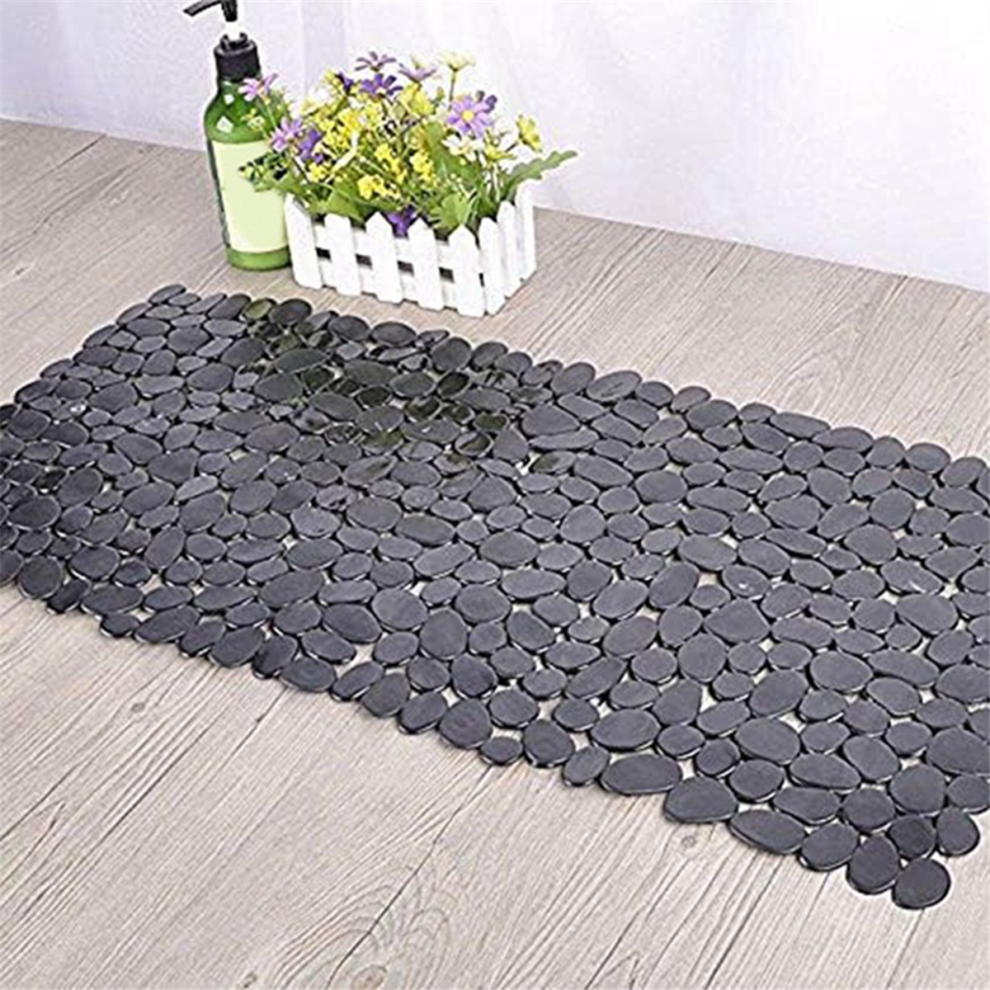 Exogio Pebble Bath Mat For Bathtub To Anti-Slip In Shower (Clear)