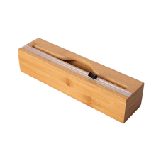 Dispensador de papel film, papel de aluminio y papel encerado, con cortador deslizante y etiquetas para cajón de cocina, 1 rejilla