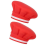2Pcs Reusable Silicone Wine Stopper,Chef Hat Shaped Champagne Beverage Stoppers Red 1