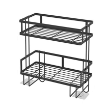 Bathroom Accessories, Organizers and Storage, 2-Tier over the Toilet Storage,Black